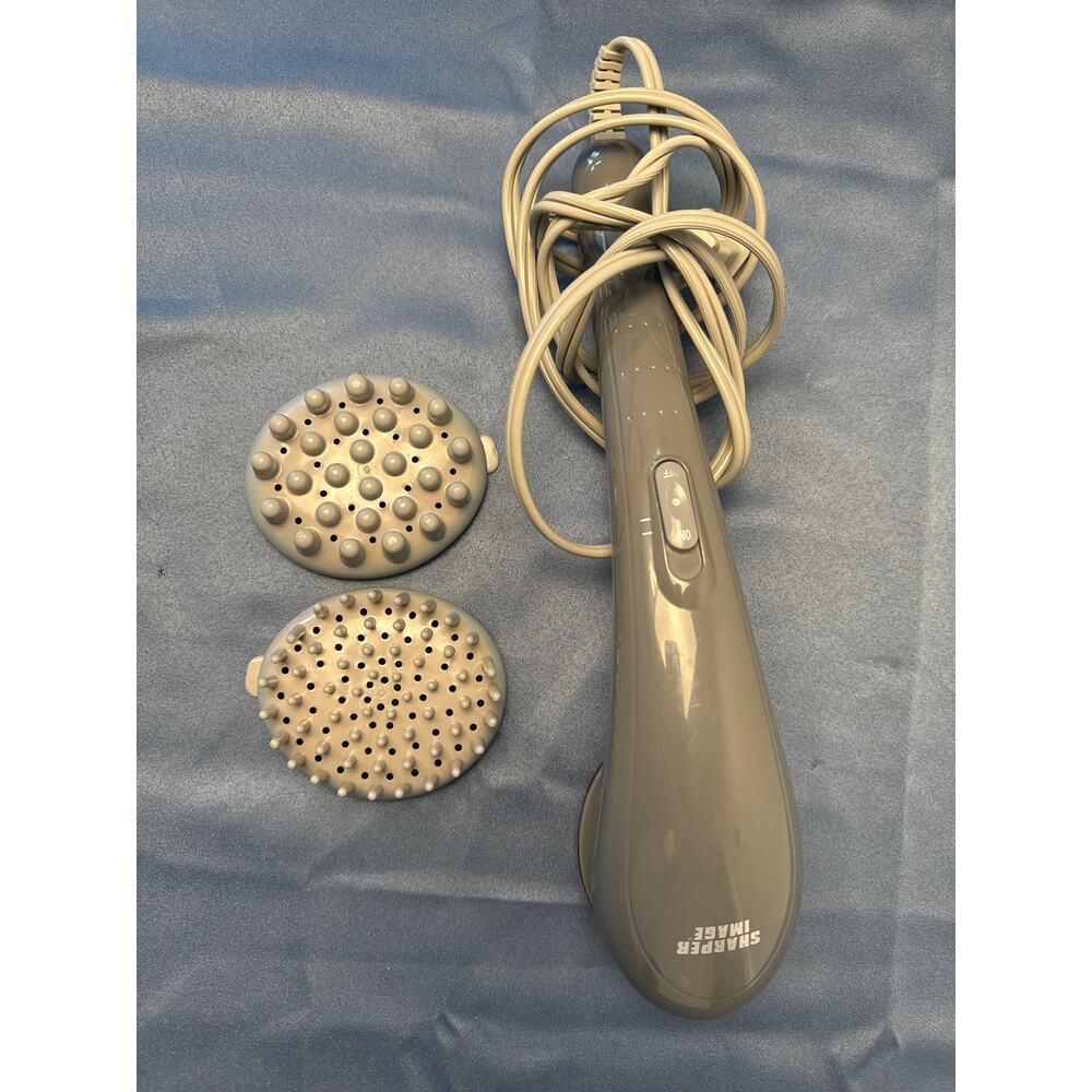 Sharper‎ Image Hand Held Massager with Heat and Two Attachments Pre-owned